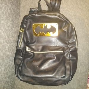 leather batman backpack